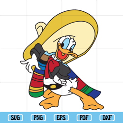 Cinco De Mayo Donald Duck Cutting File Printable, cinco de mayo svg, Disney svg