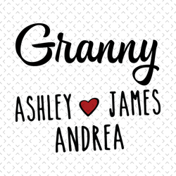 custom grannys grandchildren name svg, mothers day svg, grannys grandchildren, grandchildren svg, granny svg, love grand