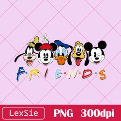 Retro Mickey And Friends PNG, Cute Mickey Teams PNG, Disney Family, Disney Character PNG, Disney World, Disneyland Trip