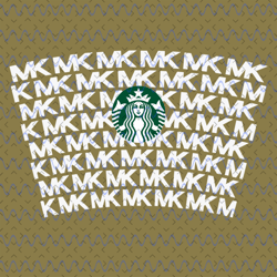 Michael Kors Inspired Full Wrap For Starbucks Cup Svg, Trending Svg, MK Starbucks Cup, MK Starbucks Svg, Starbucks Wrap