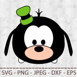 Tsum tsum goofy SVG PNG JPEG Digital Cut Vector Files for Silhouette Studio Cricut Design