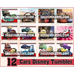 12 Cars Designs 20oz Skinny Straight & Tapered Bundle, Template Sublimation, Cars Png Digital Download