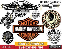 8 file Harley Davidson bundle svg