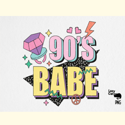 90s Babe Retro Y2K PNG Sublimation