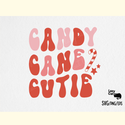 Candy Cane Cutie Christmas SVG Design