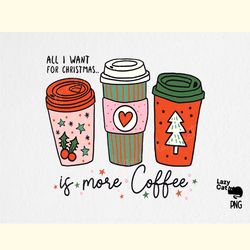 Christmas Coffee PNG Sublimation