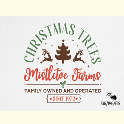 Christmas Trees Farms Sign SVG