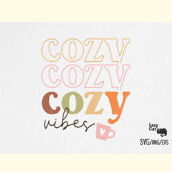 Cozy Vibes Fall SVG Design