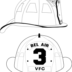 fire fighter helmet 3 svg vector file for laser engraving, cnc router, cutting, engraving, cricut, vinyl cutting file