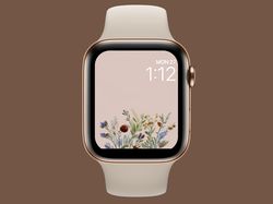 Dried Flowers Watch Face Designed to Fit all Apple Watch models. Digital Download Watch Wallpaper