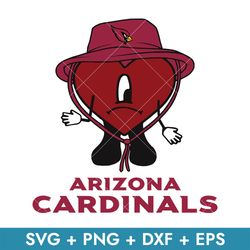 Bad Bunny Arizona Cardinals Svg, Arizona Cardinals Svg, Bad Bunny NFL Svg, Png Dxf Eps, Instant Download