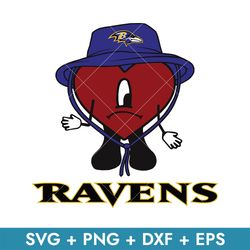 Bad Bunny Baltimore Ravens Svg, Baltimore Ravens Svg, Bad Bunny NFL Svg, Png Dxf Eps, Instant Download