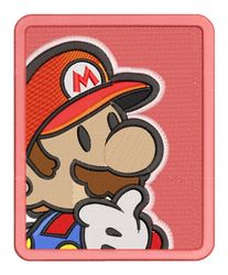 Embroidery Pattern Mario Thinks