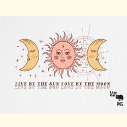 Boho the Moon the Sun PNG Sublimation