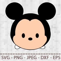 Tsum tsum mickey SVG PNG JPEG Digital Cut Vector Files for Silhouette Studio Cricut Design