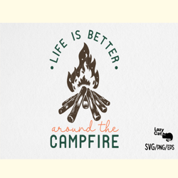 Campfire Camping SVG Design