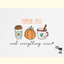Fall Pumpkin Spice PNG Sublimation