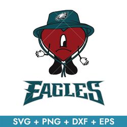 Bad Bunny Philadelphia Eagles Svg, Philadelphia Eagles Svg, Bad Bunny NFL Svg, Png Dxf Eps, Instant Download