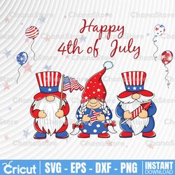 4th of July Gnomes PNG Independence Day Patriotic Gnomes American USA Stars and Stripes