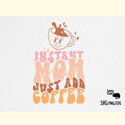 Mom Coffee Quote SVG Design