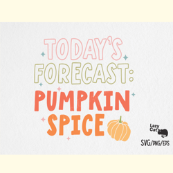 Pumpkin Spice Fall Quote SVG Design