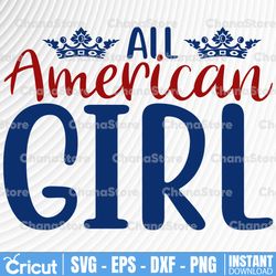 all american baby svg, america, patriotic, all american family, 4th of july, cutting files for use with silhouette