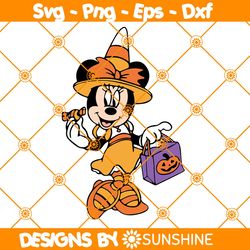 Halloween Minnie Masquerade Svg, Disney Halloween Svg, Trick Or Treat Svg, Spooky Vibes Svg, File for Cricut