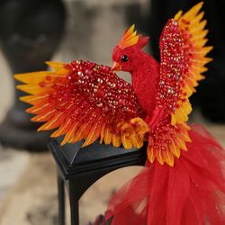 Phoenix. Brooch. Firebird