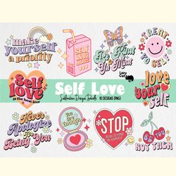 Self Love Quote PNG Sublimation Bundle