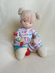 Waldorf doll baby to order, steiner doll 15 inch. Natural organic personalized doll.