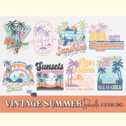 Vintage Summer PNG Sublimation Bundle