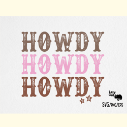 Western Howdy SVG Design