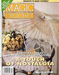 Magic crochet 1995 no.98 - Digital Vintage Crochet Magazine patterns - Filet crochet, Fine-art crochet, Fashion crochet