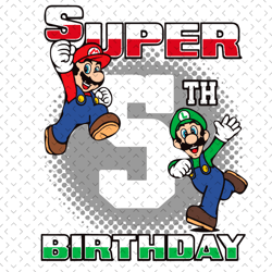 Super 5th Birthday Svg, Birthday Svg, 5th Birthday Svg, 5 Years Old Svg, Birthday Gift Svg, Birthday Boy Svg, Super Mari