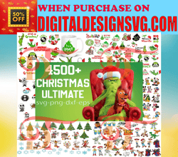 4500 Christmas Ultimate SVG Bundle, Disney svg, Santa SVG, Holiday, grinch svg, Christmas Bundle, Funny Christmas Shirt,