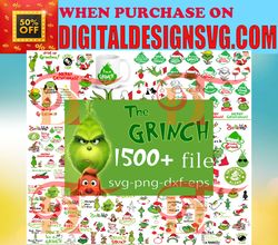 1500  The Grinch SVG Mega Bundle, Grinch Christmas svg, Grinch svg, Grinch xmas svg, christmas svg