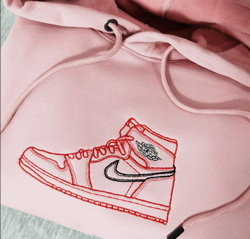 Embroidered Air Jordan Inspired Sweatshirts/Hoodies For Couple, Embroidered Air Jordan Crewneck, Sneaker Sweaters