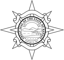 STATE OF THE KANSAS SEAL AMERICA  Ai, Vector, Design Custom, Ai, Vector, SVG Engraving Digital file