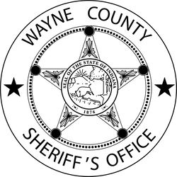 WAYNE COUNTY SHERIFF BADGE STATE OF INDIANA svg vector file for laser engraving, cnc router, cutting, engraving, cricut,