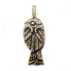 handmade nightingale Necklace pendant,brass nightingale Bird charm,ukraine handmade jewelry,nightingale bird jewelry