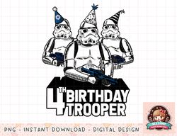 Star Wars Stormtrooper Party Hats Trio 4th Birthday Trooper png