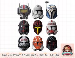 Star Wars The Clone Wars Clone Helmets png
