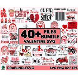 40 Valentine Day, Anti Valentine, Valentine Heart SVG, valentine bundle, Valentine gift for husband, Valentine gift for