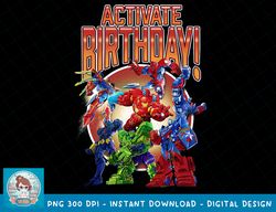 Marvel Avengers Activate Birthday Group Poster T-Shirt copy PNG Sublimate
