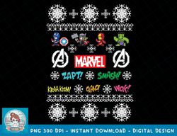 Marvel Avengers Classic Pixel Christmas Graphic T-Shirt copy PNG Sublimate