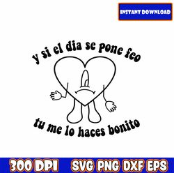 Bundle El compa bad bunny, Grupo Frontera and Bad Bunny SVG PNG, bad bunny grupo frontera, digital download