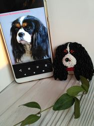 Custom pet portret brooch, keychain.Personalised gift. Realistic animal stuffed.