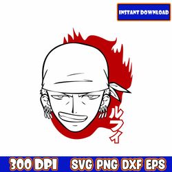 0ne Piece SVG PNG Cut File | 0ne Piece SVG | 0ne Piece Luffy png | svg cricut cut file | aanime svg file