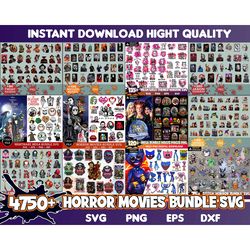 4750 Ultimate Horror Movie Svg Bundle, Halloween Horor SVG, Horror Characters SVG, Bundle Layered SVG, Halloween Instant