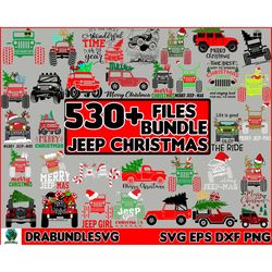 530 Merry Jeep Christmas SVG, funny Christmas Svg, Christmas truck svg, Holiday Svg, Cricut Designs, Silhouette Cut File